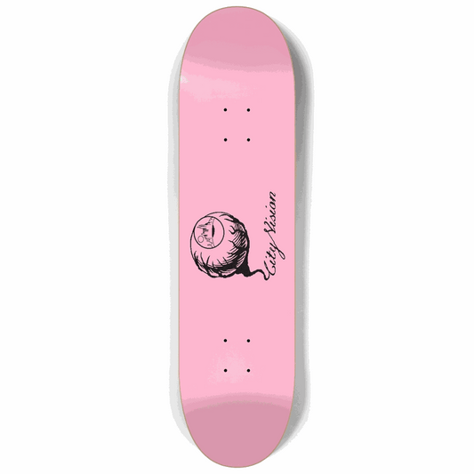 Pink and Black Logo 8.25 City Vision Skateboards  City Vision Skateboards 8.25