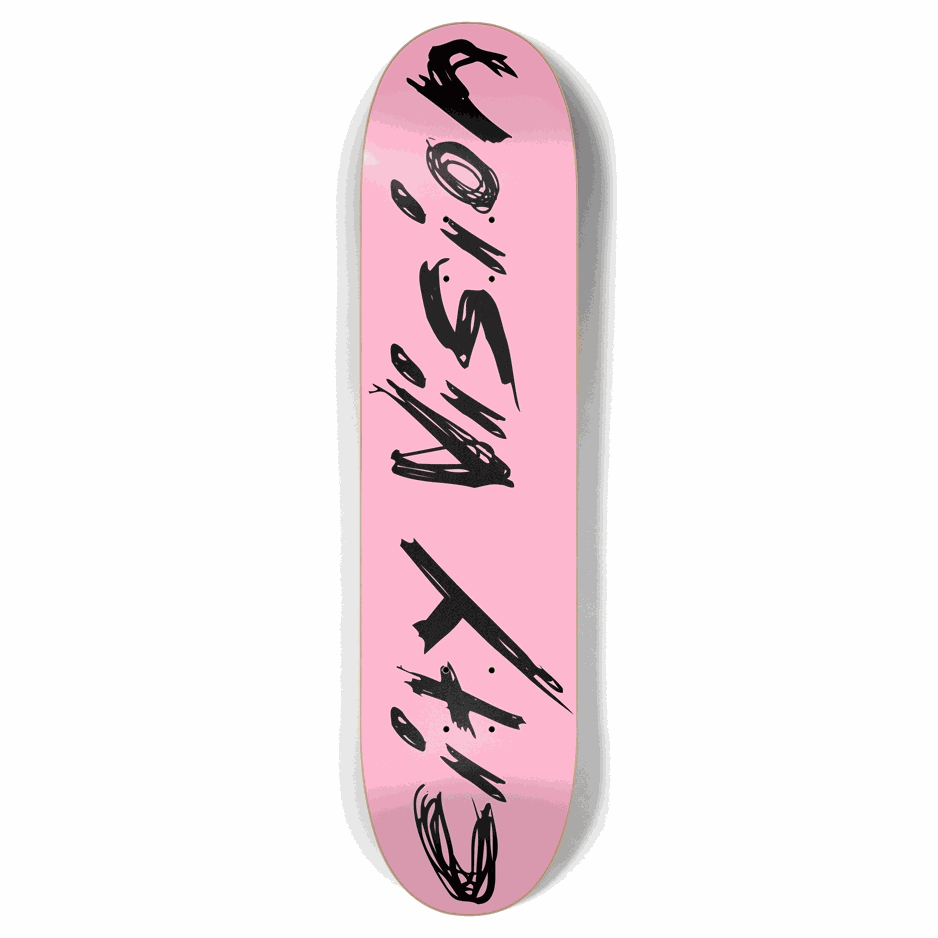 Pink and Black Name 7.87 City Vision Skateboards  City Vision Skateboards 7.87
