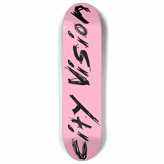 Pink and Black Name 8.00 City Vision Skateboards  City Vision Skateboards 8.00