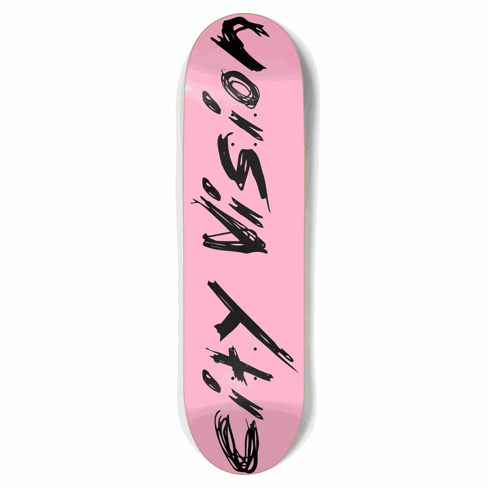 Pink and Black Name 8.75 City Vision Skateboards  City Vision Skateboards 8.75