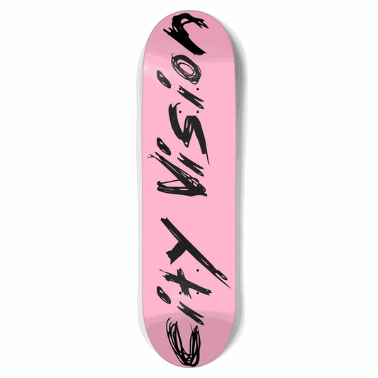 Pink and Black Name 8.75 City Vision Skateboards  City Vision Skateboards 8.75