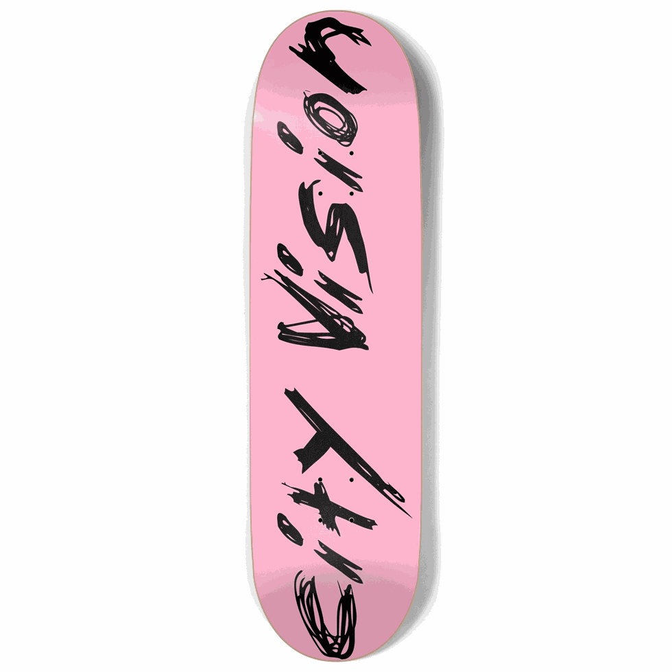 Pink and Black Name 9.00 City Vision Skateboards  City Vision Skateboards 9.00