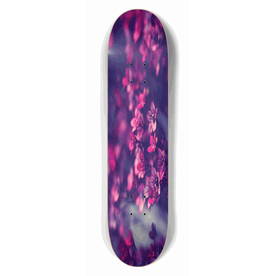 Purple Flowers 7.50 City Vision Skateboards