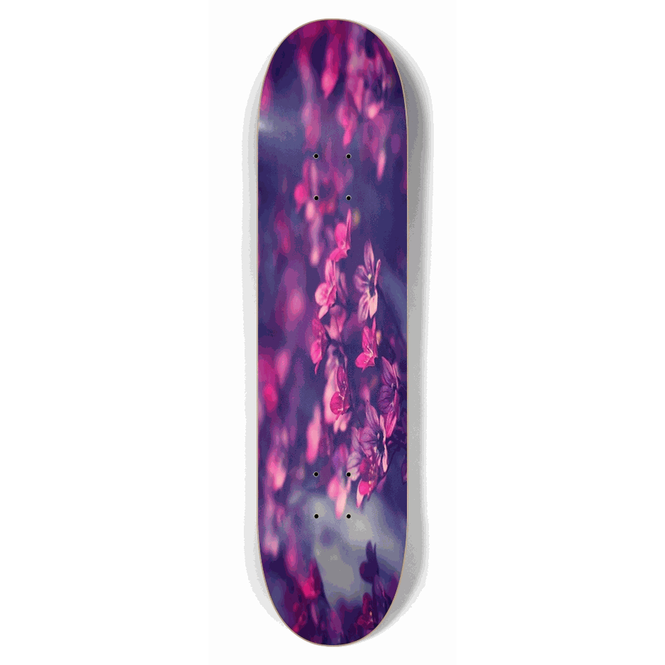 Purple Flowers 7.62 City Vision Skateboards