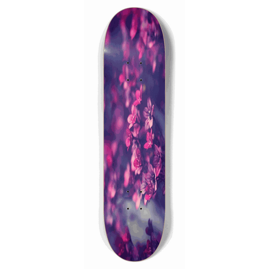 Purple Flowers 7.75 City Vision Skateboards