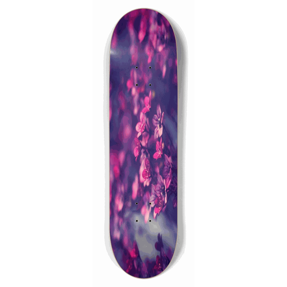 Purple Flowers 8.50 City Vision Skateboards