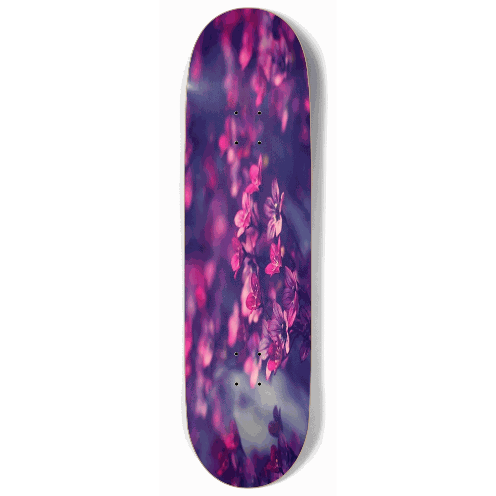 Purple Flowers 9.00 City Vision Skateboards