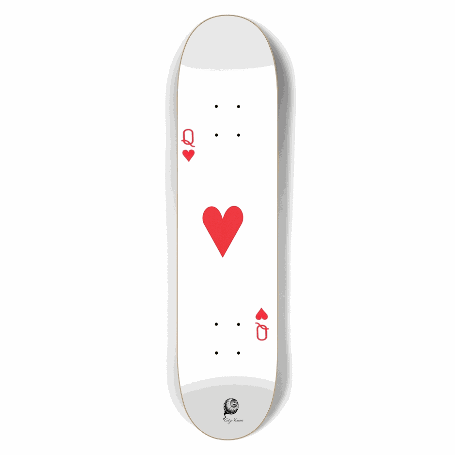 Queen of Hearts 7.50 City Vision Skateboards  City Vision Skateboards 7.50