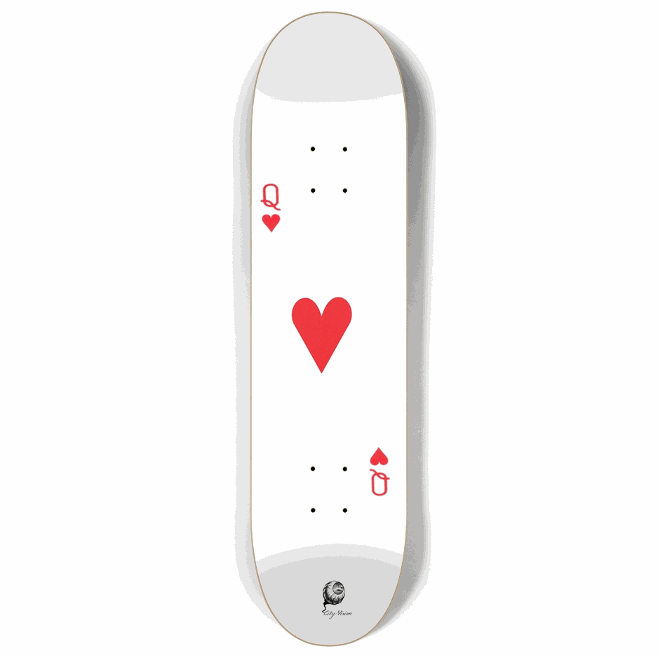 Queen of Hearts 8.00 City Vision Skateboards  City Vision Skateboards 8.00