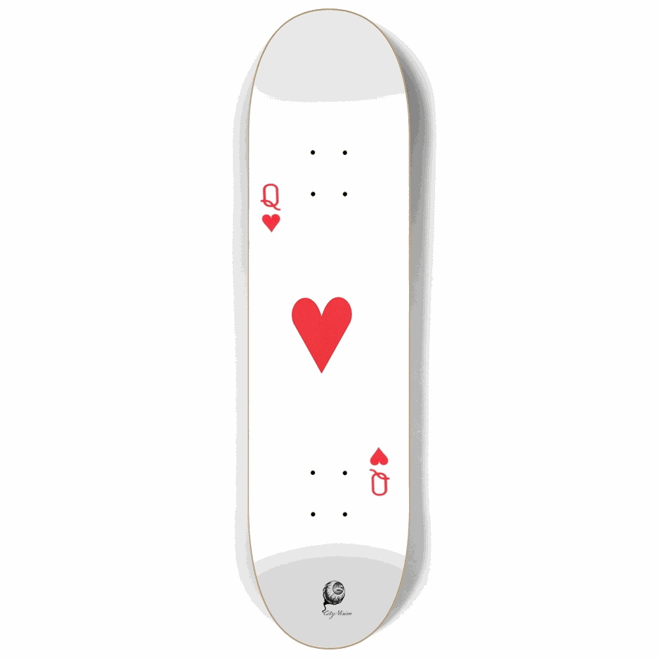 Queen of Hearts 8.25 City Vision Skateboards  City Vision Skateboards 8.25