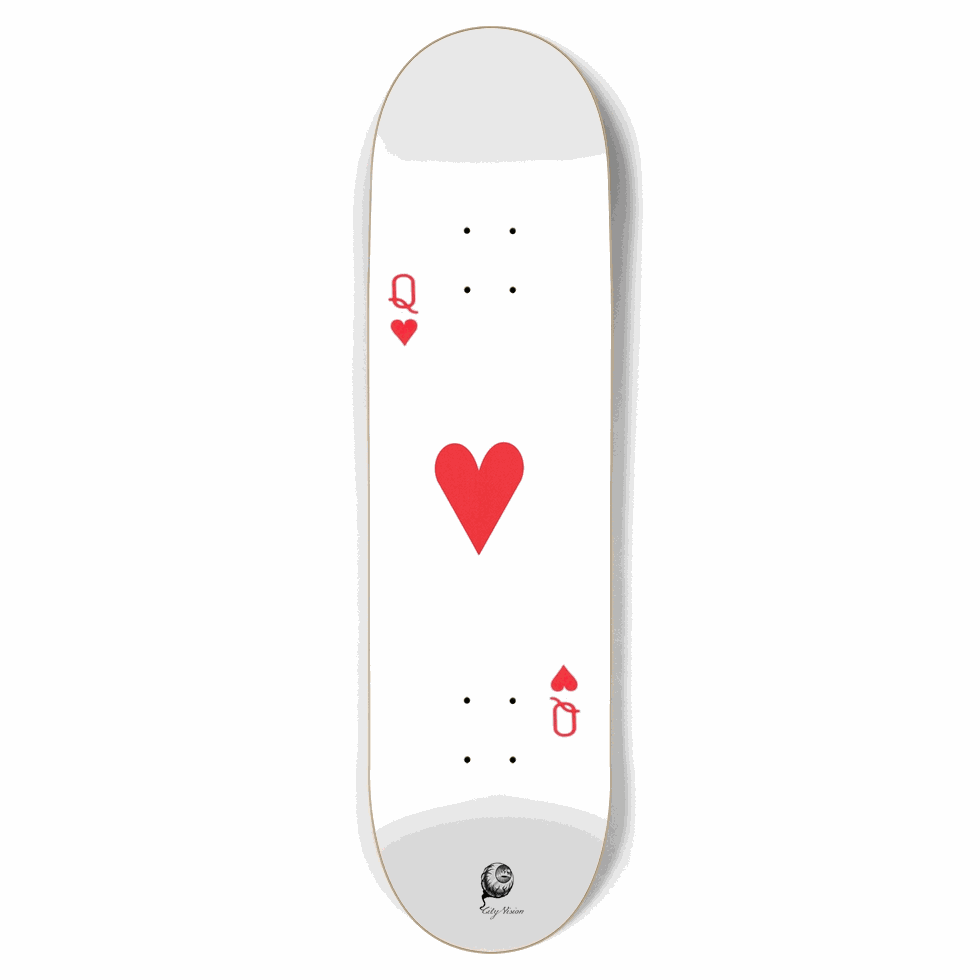 Queen of Hearts 8.75 City Vision Skateboards  City Vision Skateboards 8.75