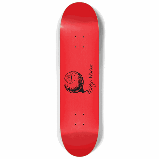 Red and Black Logo 8.25 City Vision Skateboards  City Vision Skateboards 8.25