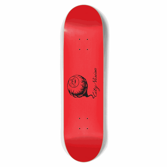 Red and Black Logo 8.50 City Vision Skateboards  City Vision Skateboards 8.50