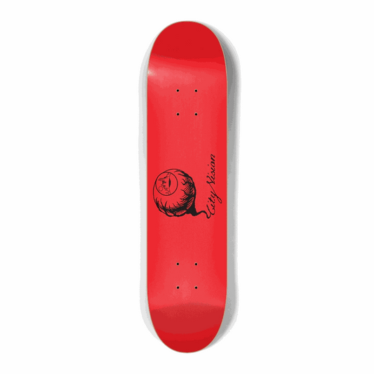 Red and Black Logo Mini 7.25 City Vision Skateboards  City Vision Skateboards 7.25