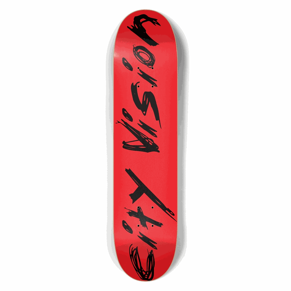 Red And Black Name 7.50 City Vision Skateboards  City Vision Skateboards 7.50