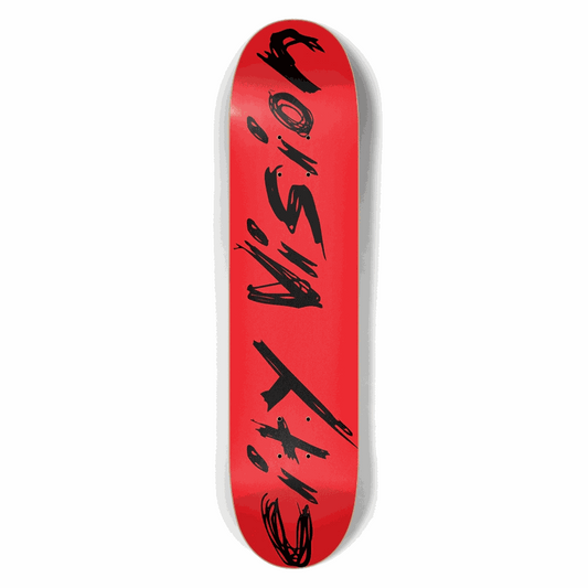 Red And Black Name 7.50 City Vision Skateboards  City Vision Skateboards 7.50