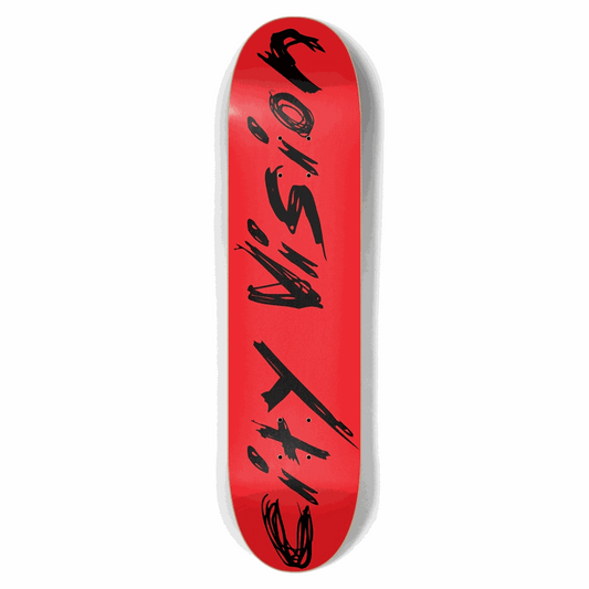 Red And Black Name 7.62 City Vision Skateboards  City Vision Skateboards 7.62