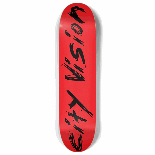 Red And Black Name 8.00 City Vision Skateboards  City Vision Skateboards 8.00