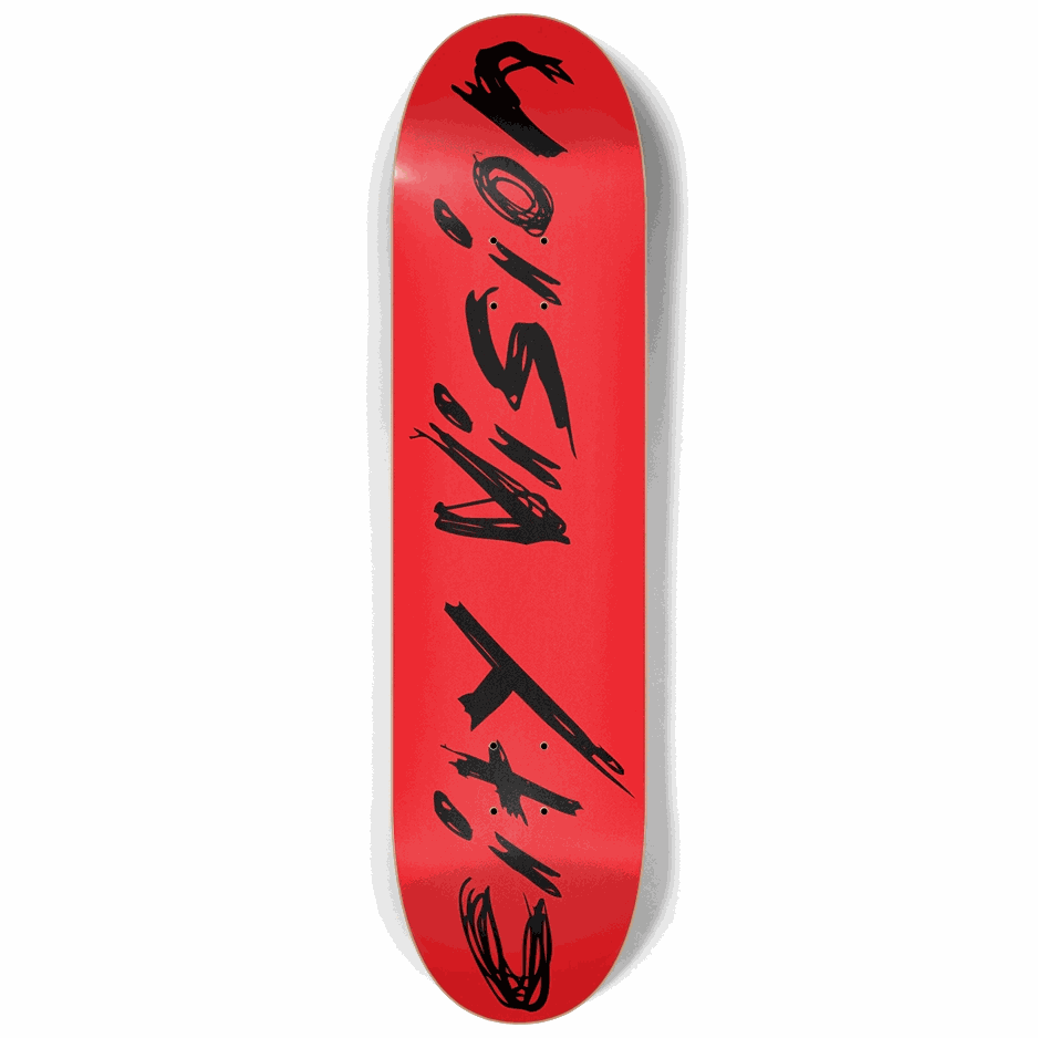 Red And Black Name 8.25 City Vision Skateboards  City Vision Skateboards 8.25