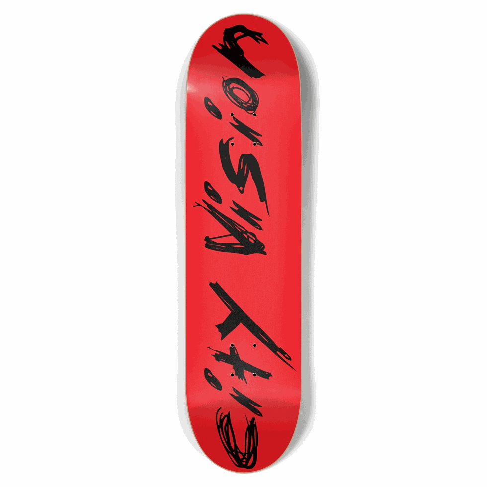 Red And Black Name 8.50 City Vision Skateboards  City Vision Skateboards 8.50