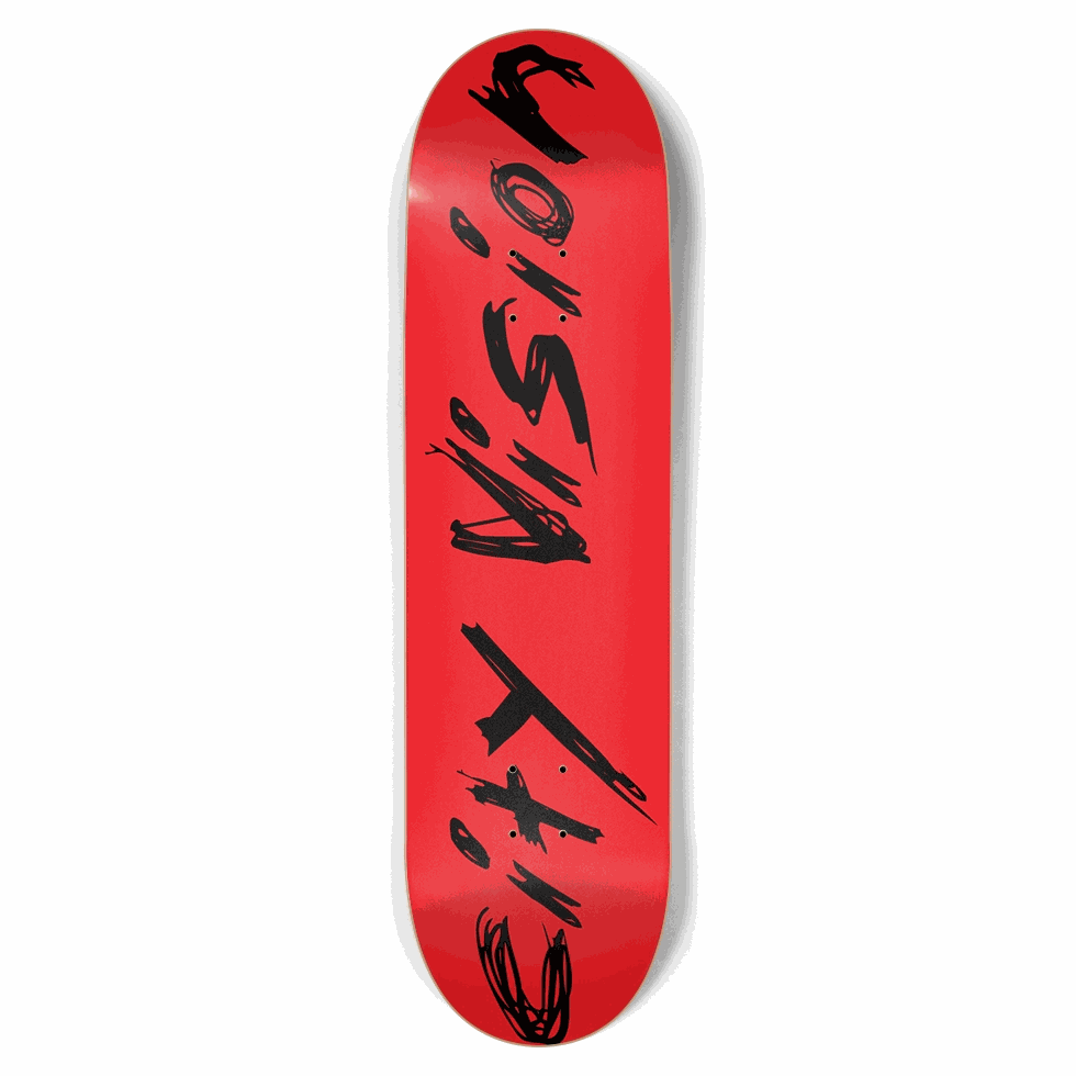 Red And Black Name 8.75 City Vision Skateboards  City Vision Skateboards 8.75
