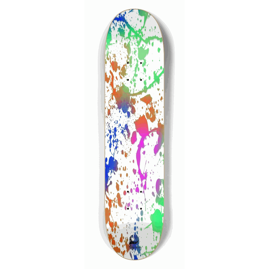 Splatter Paint White 7.50 City Vision Skateboards