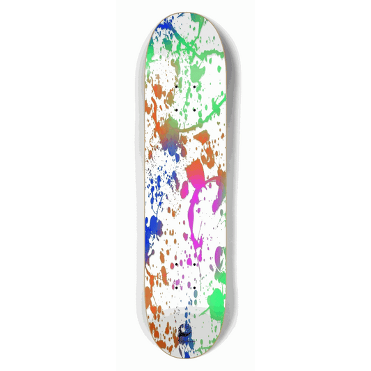 Splatter Paint White 7.50 City Vision Skateboards