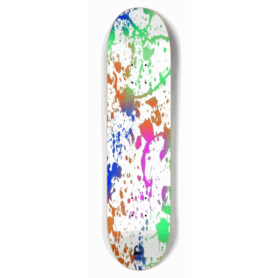 Splatter Paint White 7.75 City Vision Skateboards