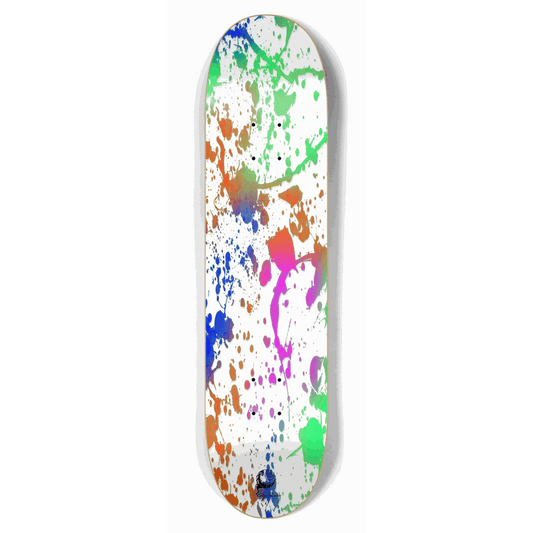 Splatter Paint White 7.75 City Vision Skateboards