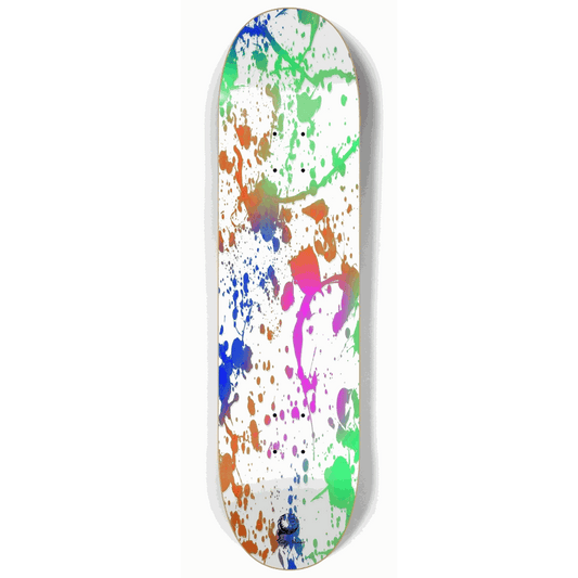Splatter Paint White 8.25 City Vision Skateboards