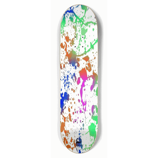 Splatter Paint White 8.50 City Vision Skateboards