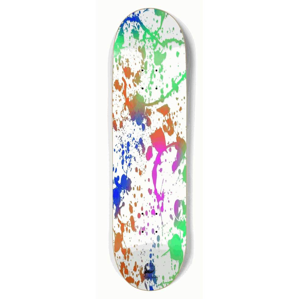 Splatter Paint White 8.75 City Vision Skateboards