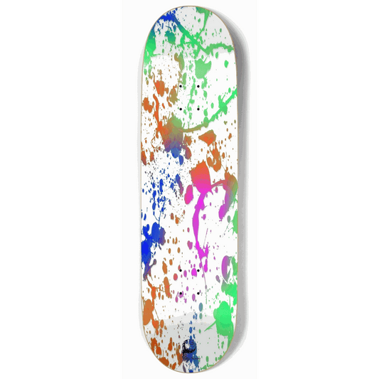 Splatter Paint White 9.00 City Vision Skateboards