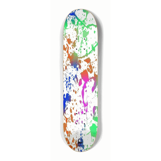 Splatter Paint White Mini 7.25 City Vision Skateboards