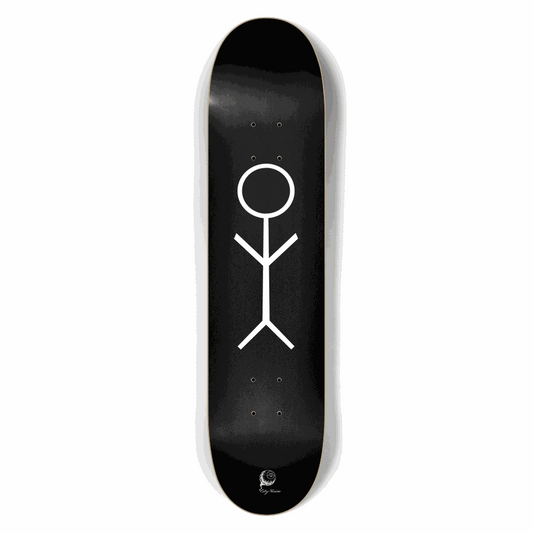 Stick Figure Black 7.50 City Vision Skateboards  City Vision Skateboards 7.50