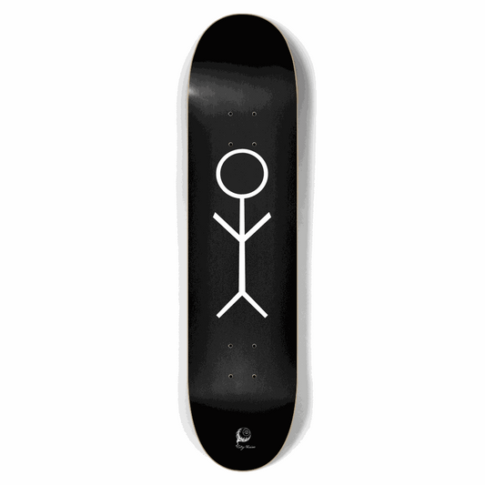 Stick Figure Black 7.62 City Vision Skateboards  City Vision Skateboards 7.62