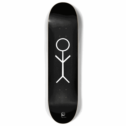 Stick Figure Black 8.00 City Vision Skateboards  City Vision Skateboards 8.00