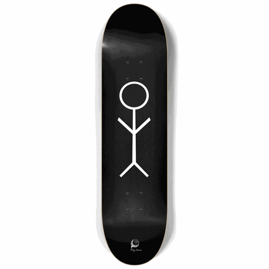 Stick Figure Black 8.25 City Vision Skateboards  City Vision Skateboards 8.25