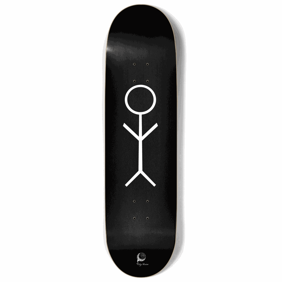 Stick Figure Black 9.00 City Vision Skateboards  City Vision Skateboards 9.00