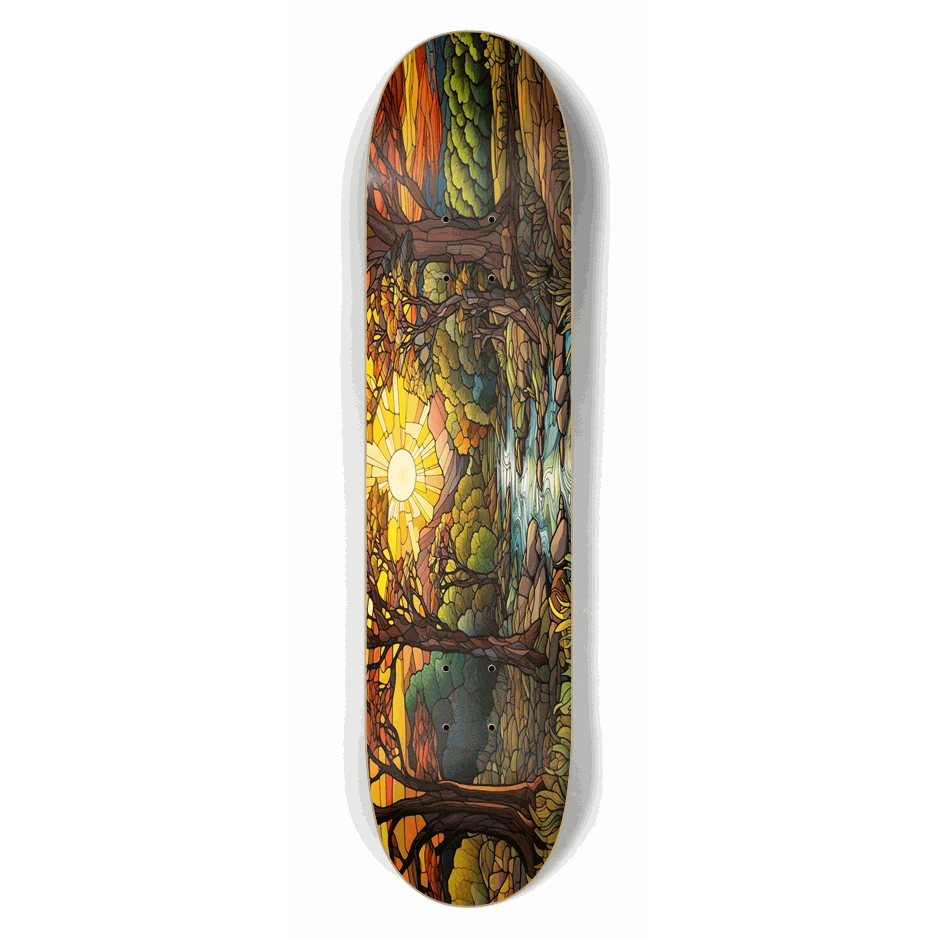 Sunset Stained Glass 7.50 City Vision Skateboards