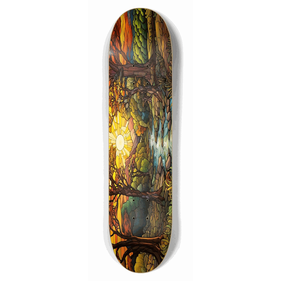 Sunset Stained Glass 7.62 City Vision Skateboards