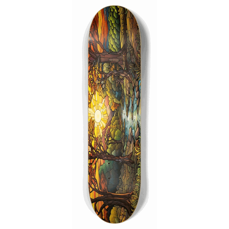 Sunset Stained Glass 7.87 City Vision Skateboards