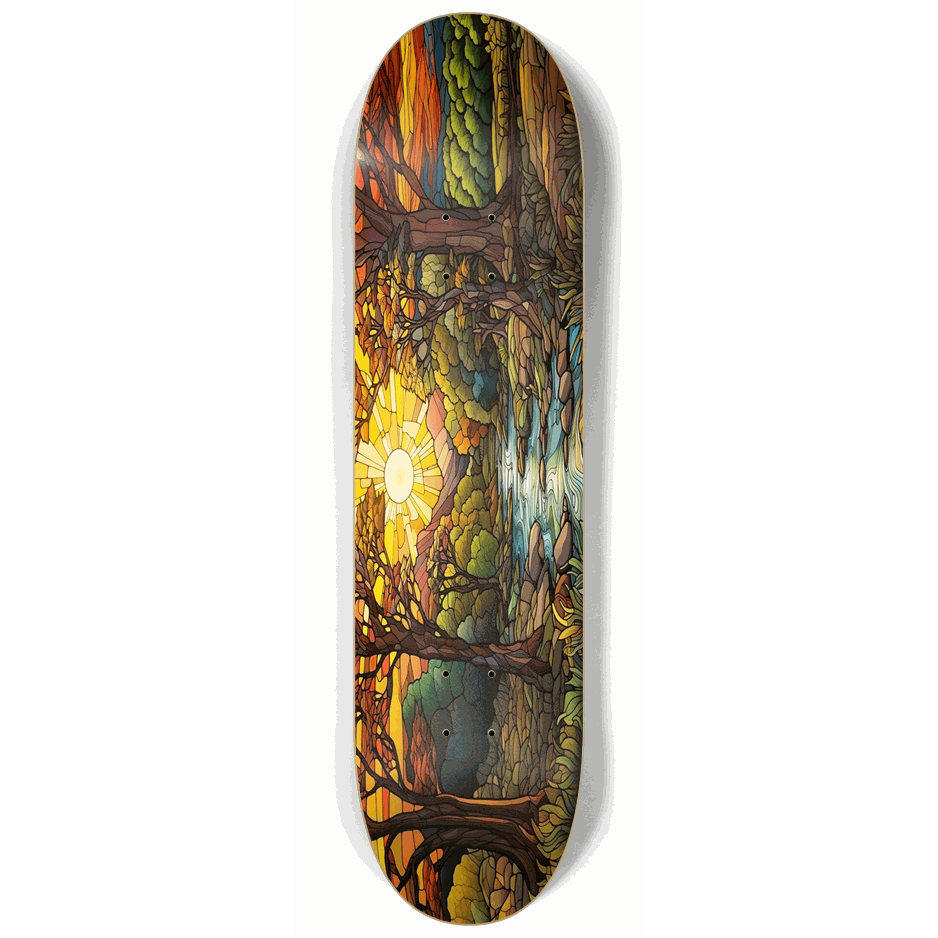 Sunset Stained Glass 8.25 City Vision Skateboards