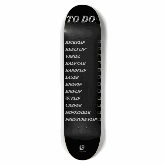 To Do List Black 7.62 City Vision Skateboards  City Vision Skateboards 7.62
