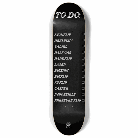 To Do List Black 8.00 City Vision Skateboards  City Vision Skateboards 8.00