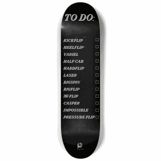 To Do List Black 8.25 City Vision Skateboards  City Vision Skateboards 8.25