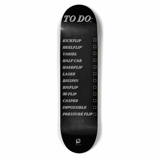To Do List Black 8.50 City Vision Skateboards  City Vision Skateboards 8.50