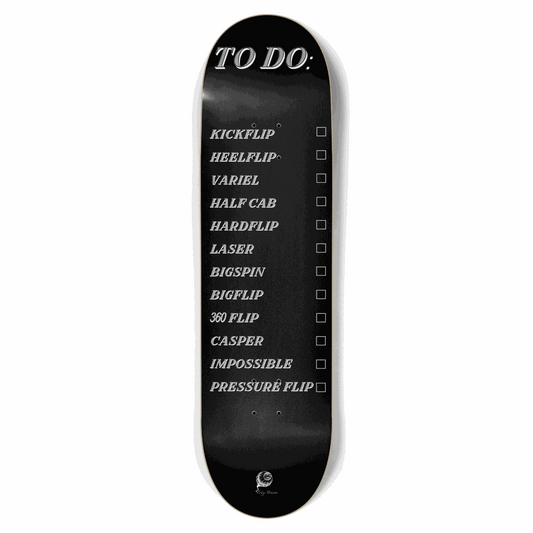 To Do List Black 8.75 City Vision Skateboards  City Vision Skateboards 8.75