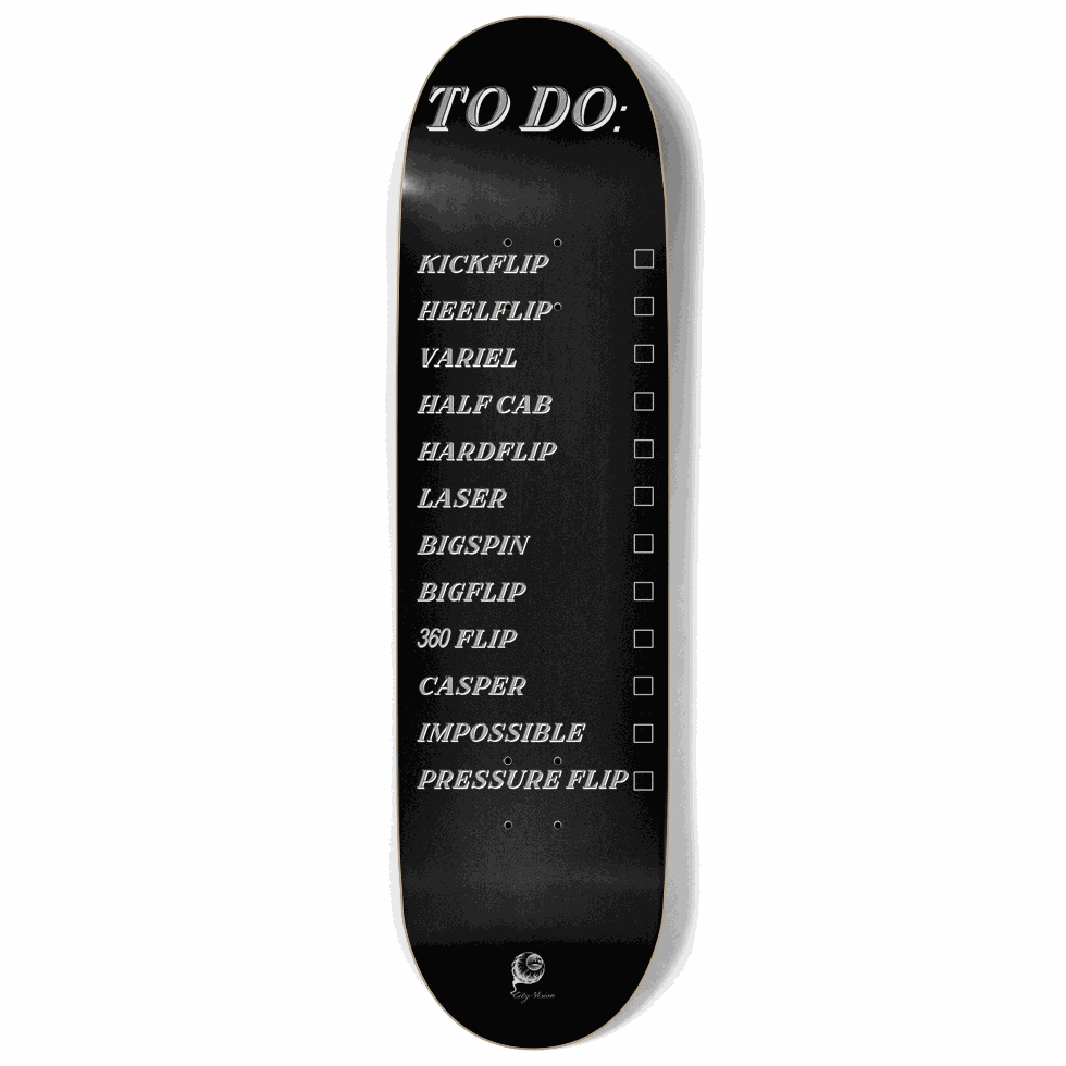 To Do List Black 9.00 City Vision Skateboards  City Vision Skateboards 9.00