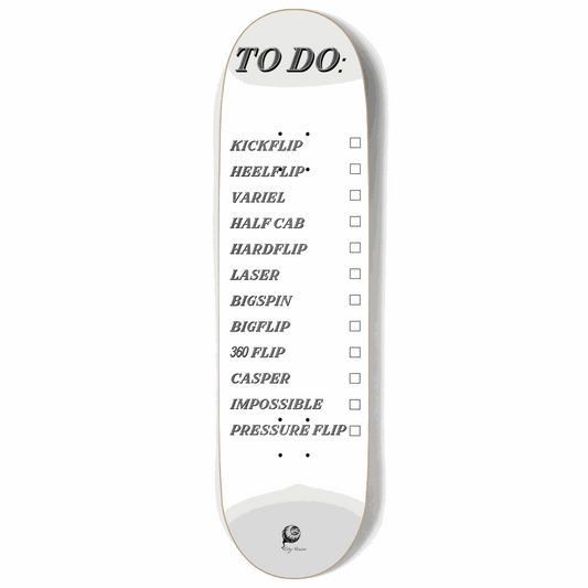 To Do List White 9.00 City Vision Skateboards  City Vision Skateboards 9.00